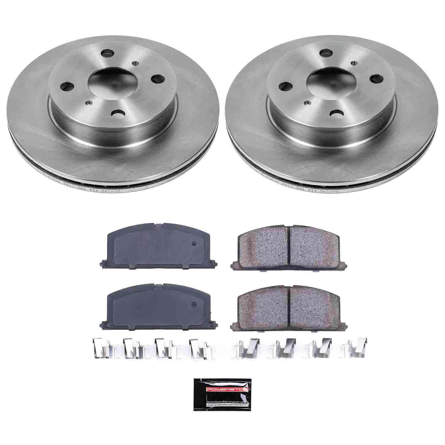 Power Stop KOE4781 Autospecialty - 1-Click Daily Driver Brake Kits (Front) for 1989-1992 Geo Prizm product image