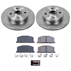 Power Stop KOE4781 Autospecialty - 1-Click Daily Driver Brake Kits (Front) for 1989-1992 Geo Prizm product image