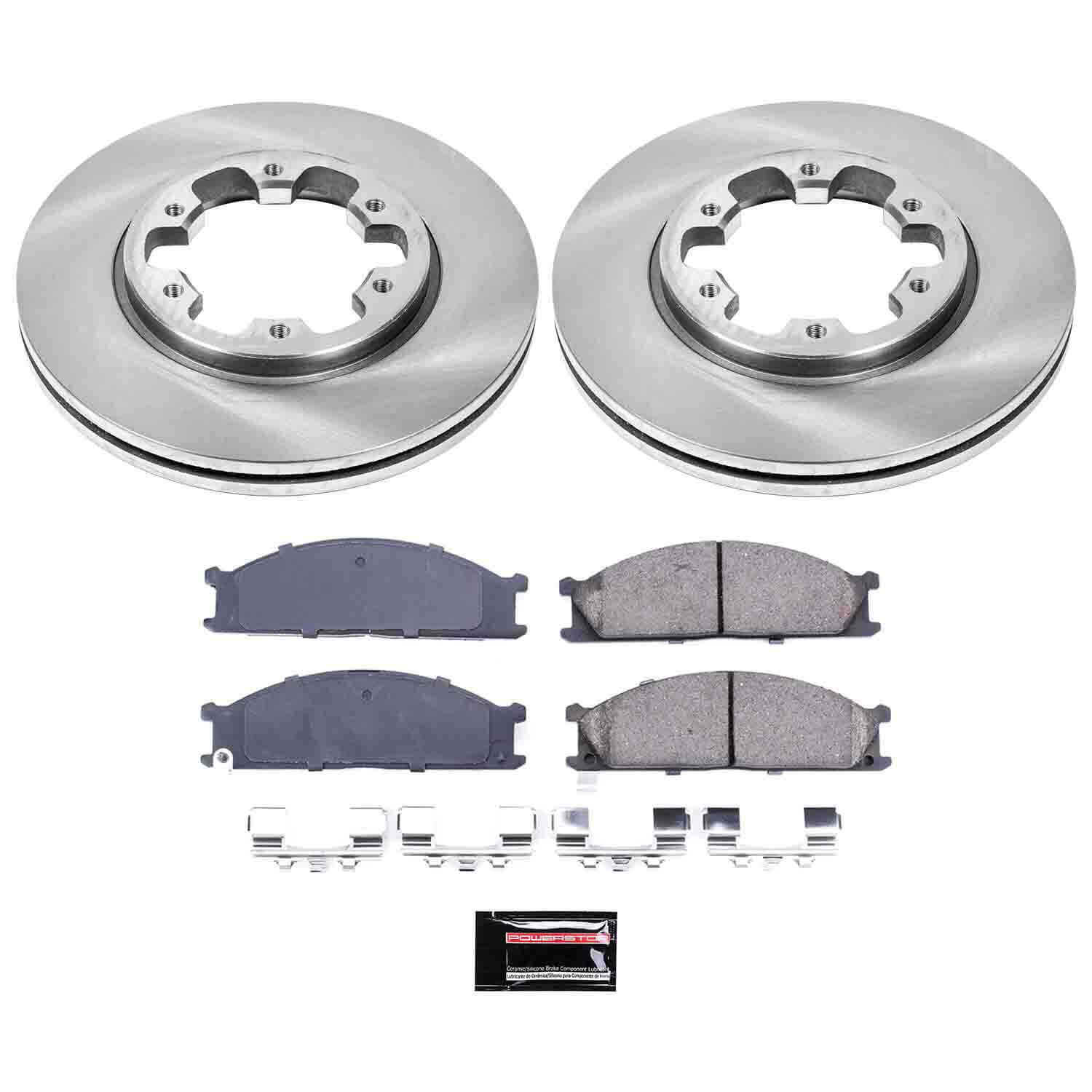 Power Stop KOE4837 Autospecialty - 1-Click Daily Driver Brake Kits (Front) for 1985-2002 Nissan 720 product image