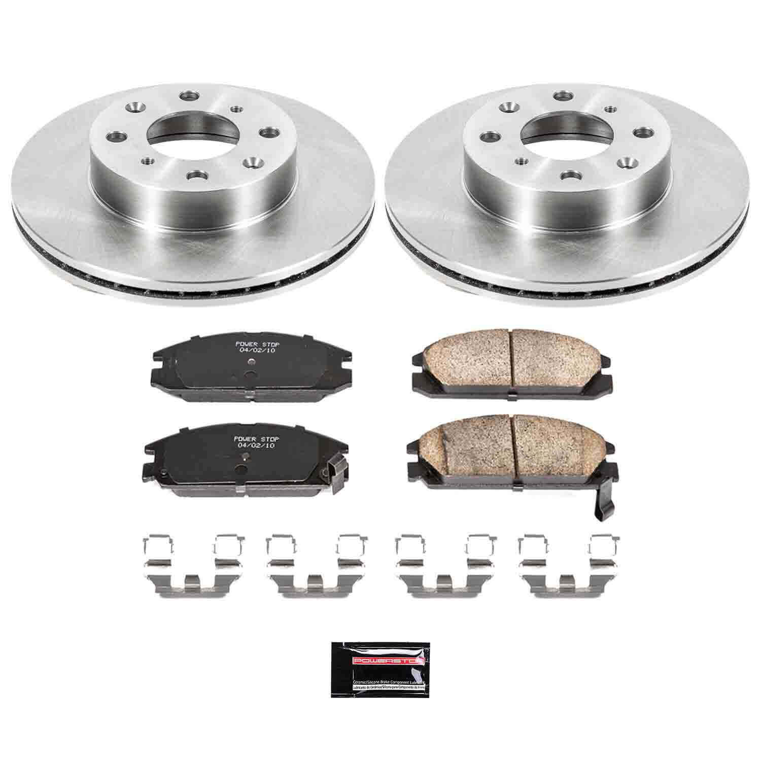 Power Stop KOE4839 Autospecialty - 1-Click Daily Driver Brake Kits (Front) for 1988-1989 Honda Accord product image
