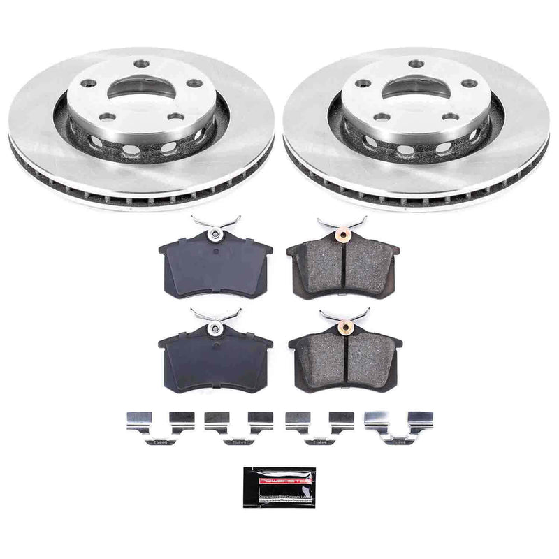 Power Stop KOE4848 Autospecialty - 1-Click Daily Driver Brake Kits (Rear) for 1999-2003 Audi A8 product image