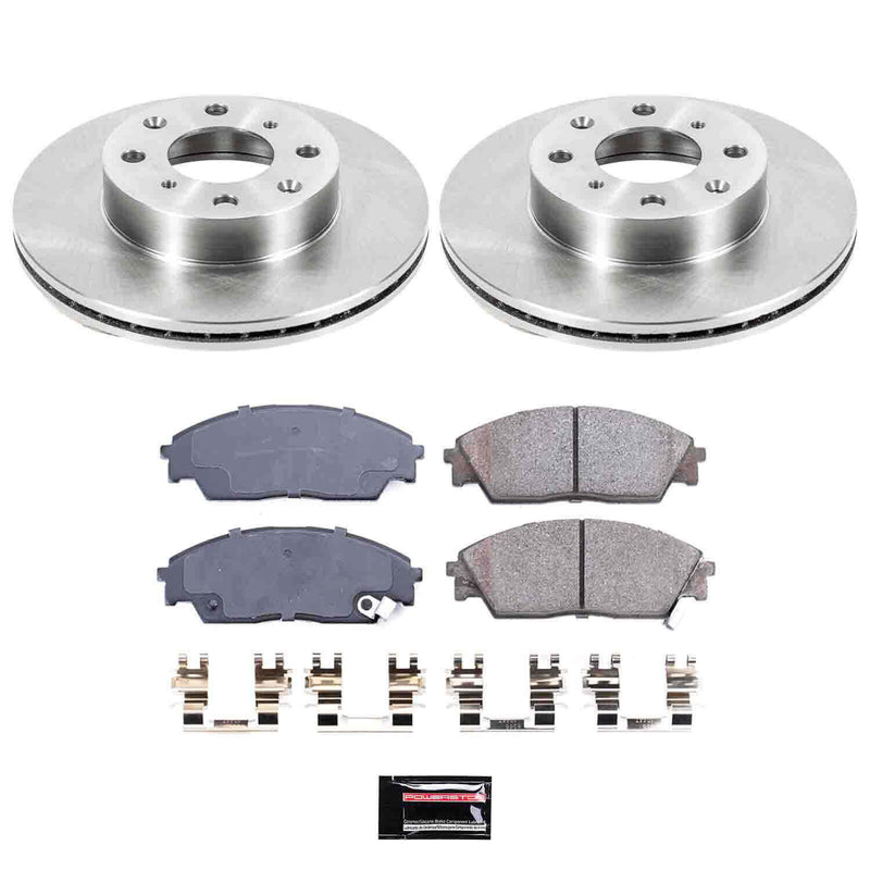 Power Stop KOE4880 Autospecialty - 1-Click Daily Driver Brake Kits (Front) for 1988-1990 Honda Prelude product image
