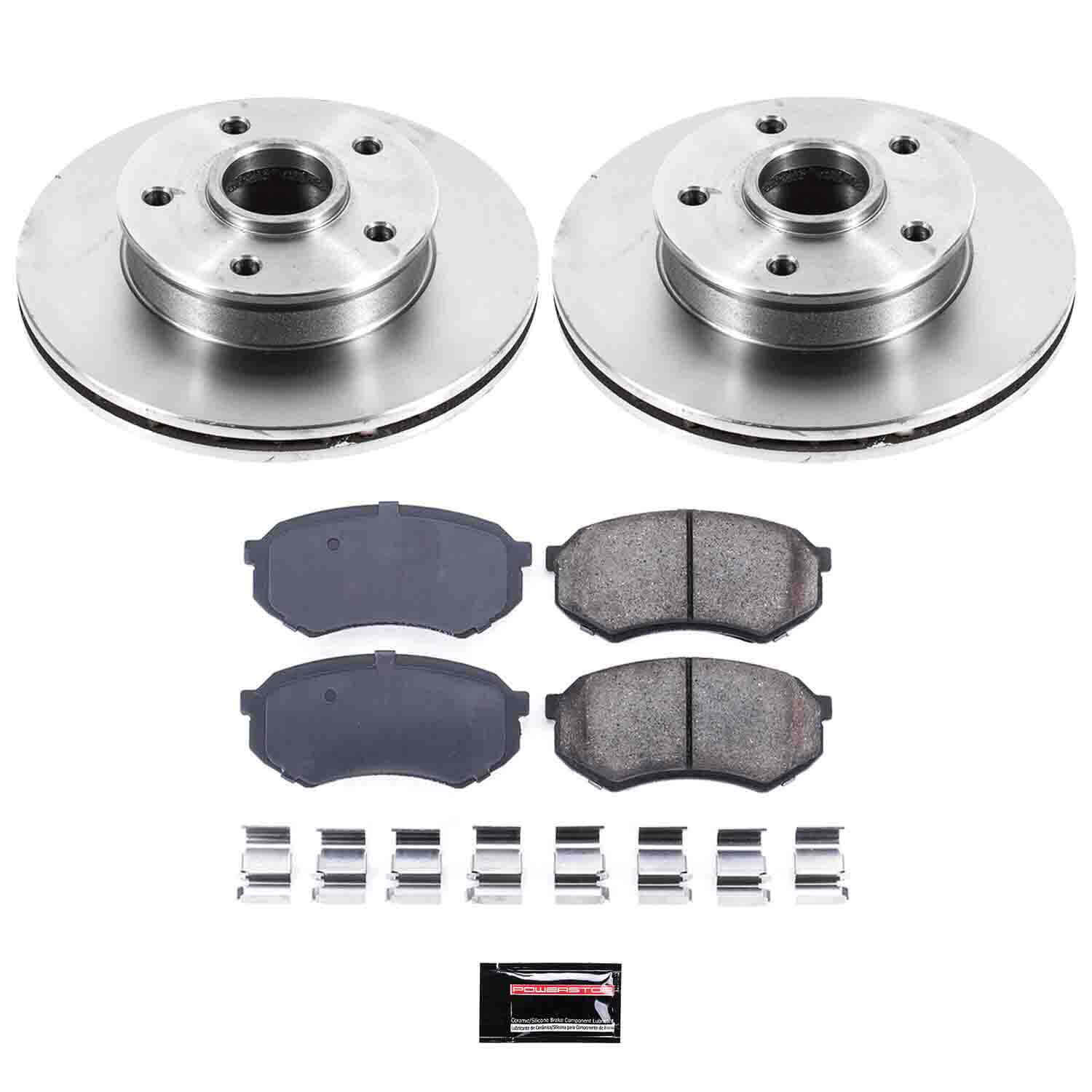 Power Stop KOE4886 Autospecialty - 1-Click Daily Driver Brake Kits (Front) for 1990-1991 Mazda 929 product image