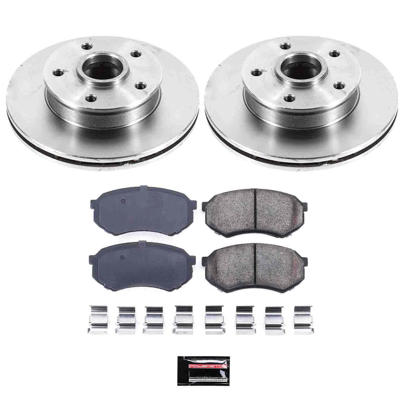 Power Stop KOE4886 Autospecialty - 1-Click Daily Driver Brake Kits (Front) for 1990-1991 Mazda 929 product image