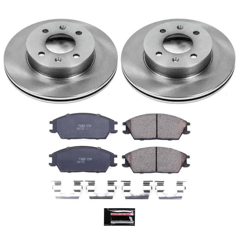 Power Stop KOE4909 Autospecialty - 1-Click Daily Driver Brake Kits (Front) for 2003-2005 Hyundai Accent product image