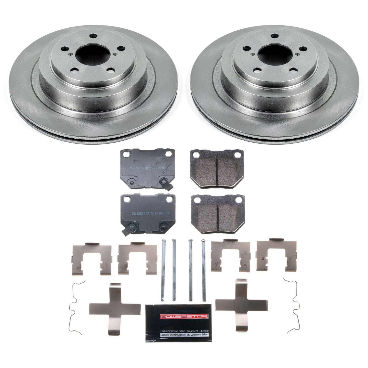 Power Stop KOE4932 Autospecialty - 1-Click Daily Driver Brake Kits (Rear) for 2006-2007 Subaru Impreza product image