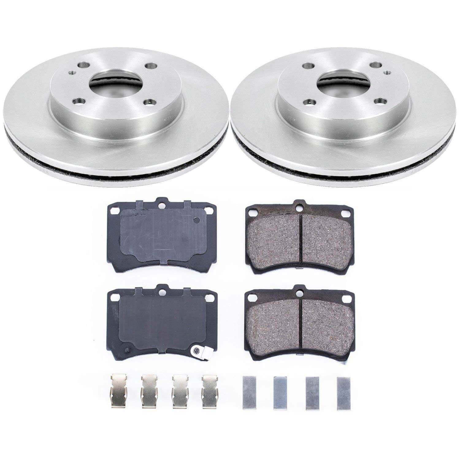 Power Stop KOE4933 Autospecialty 1-Click Daily Driver Front Pad And Rotor Kit for 1991-1996 Ford Escort product image