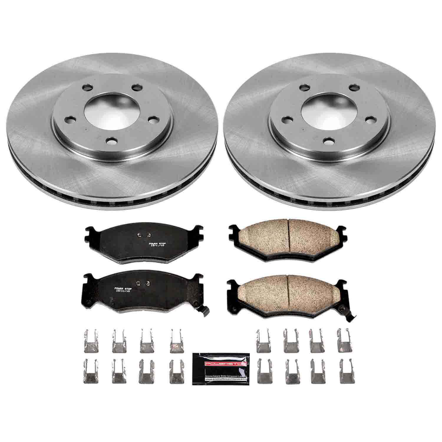 Power Stop KOE4975 Autospecialty - 1-Click Daily Driver Brake Kits (Front) for 1991-1995 Chrysler Town & Country product image