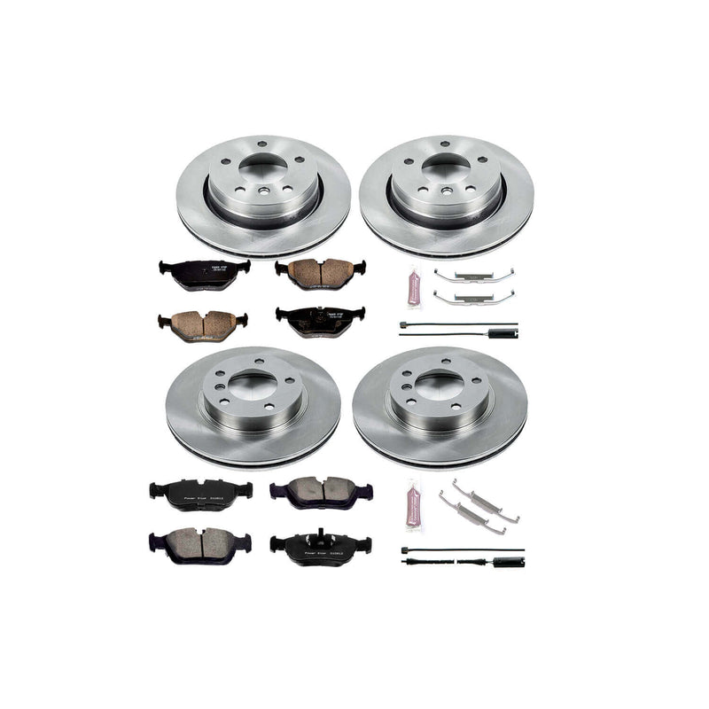 Power Stop KOE499 Autospecialty - 1-Click Daily Driver Brake Kits (Front And Rear) for 1996-1999 BMW 323I product image