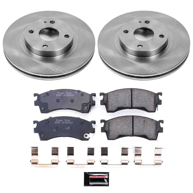Power Stop KOE5031 Autospecialty - 1-Click Daily Driver Brake Kits (Front) for 1999-2000 Mazda Protege product image