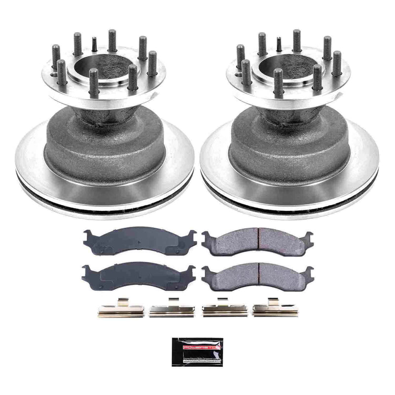 Power Stop KOE5084 Autospecialty - 1-Click Daily Driver Brake Kits (Front) for 1995-2007 Ford E-350 Club Wagon product image