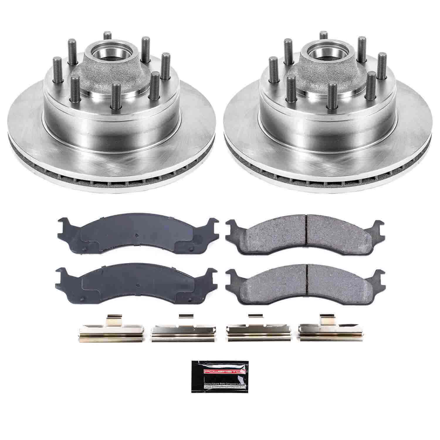 Power Stop KOE5087 Autospecialty - 1-Click Daily Driver Brake Kits (Front) for 1995-1999 Ford E-250 Econoline product image
