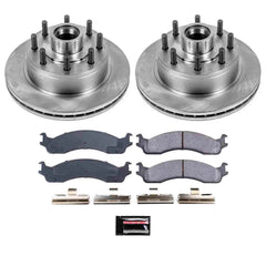 Power Stop KOE5088 Autospecialty - 1-Click Daily Driver Brake Kits (Front) for 1995-2007 Ford E-150 product image