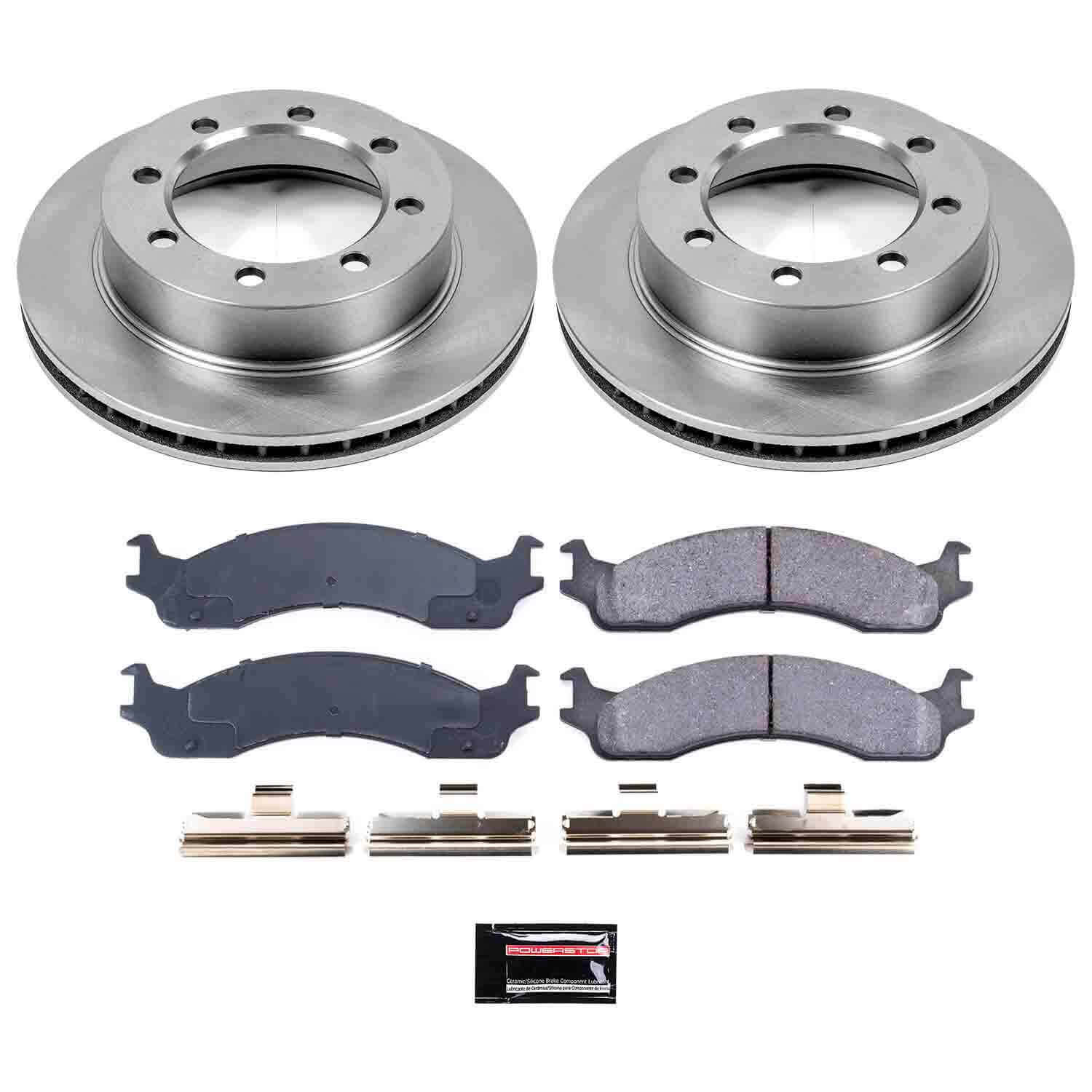 Power Stop KOE5089 Autospecialty - 1-Click Daily Driver Brake Kits (Front) for 1995-1999 Ford F-250 product image
