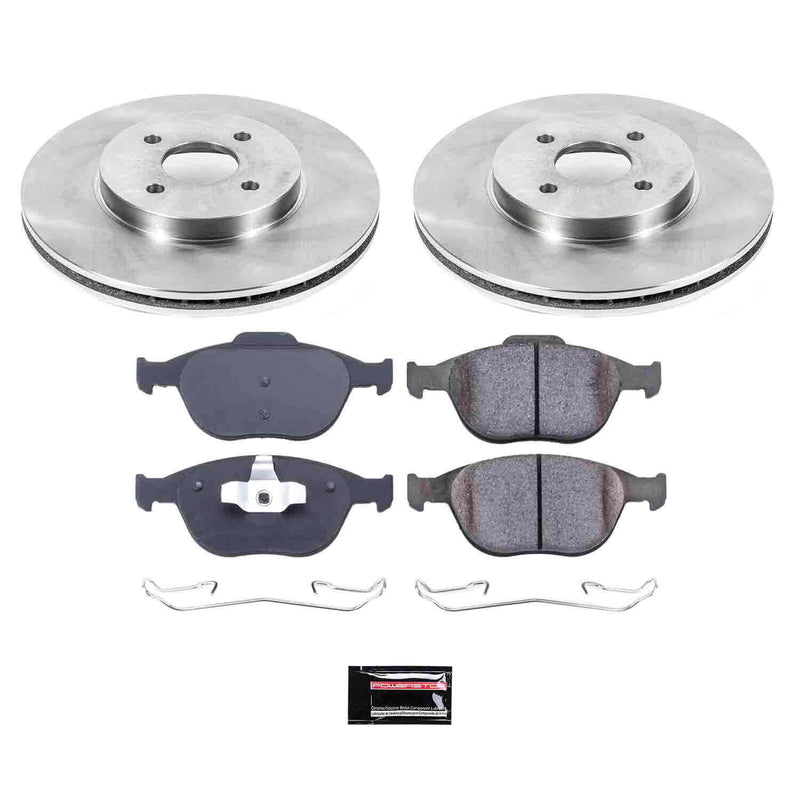 Power Stop KOE5101 Autospecialty - 1-Click Daily Driver Brake Kits (Front) for 2002-2004 Ford Focus product image