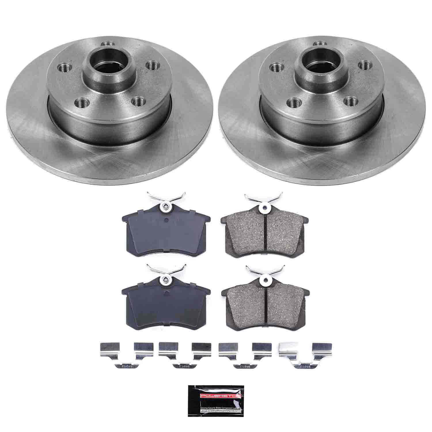 Power Stop KOE512 Autospecialty - 1-Click Daily Driver Brake Kits (Rear) for 1993-1999 Volkswagen Golf product image
