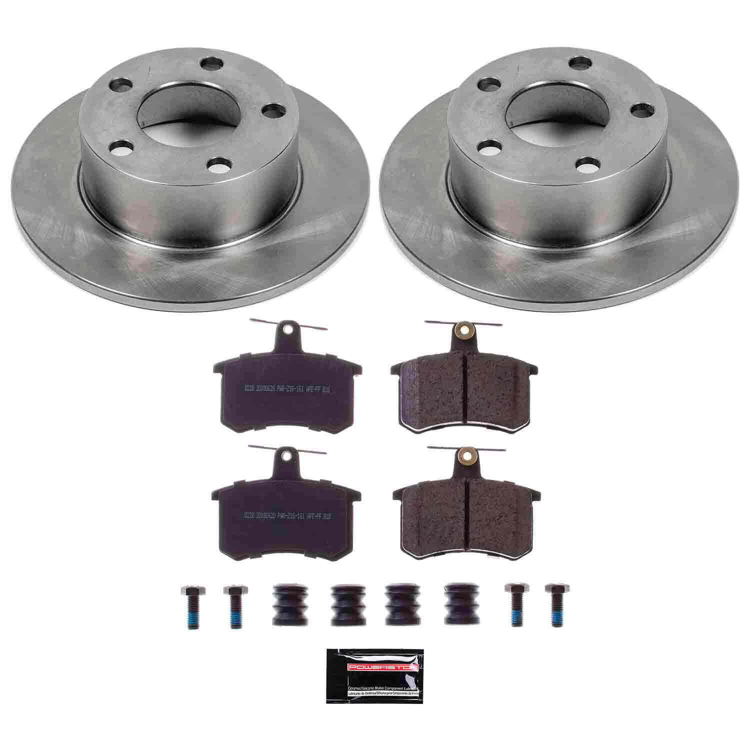 Power Stop KOE514 Autospecialty - 1-Click Daily Driver Brake Kits (Rear) for 1995-1998 Audi A6 product image