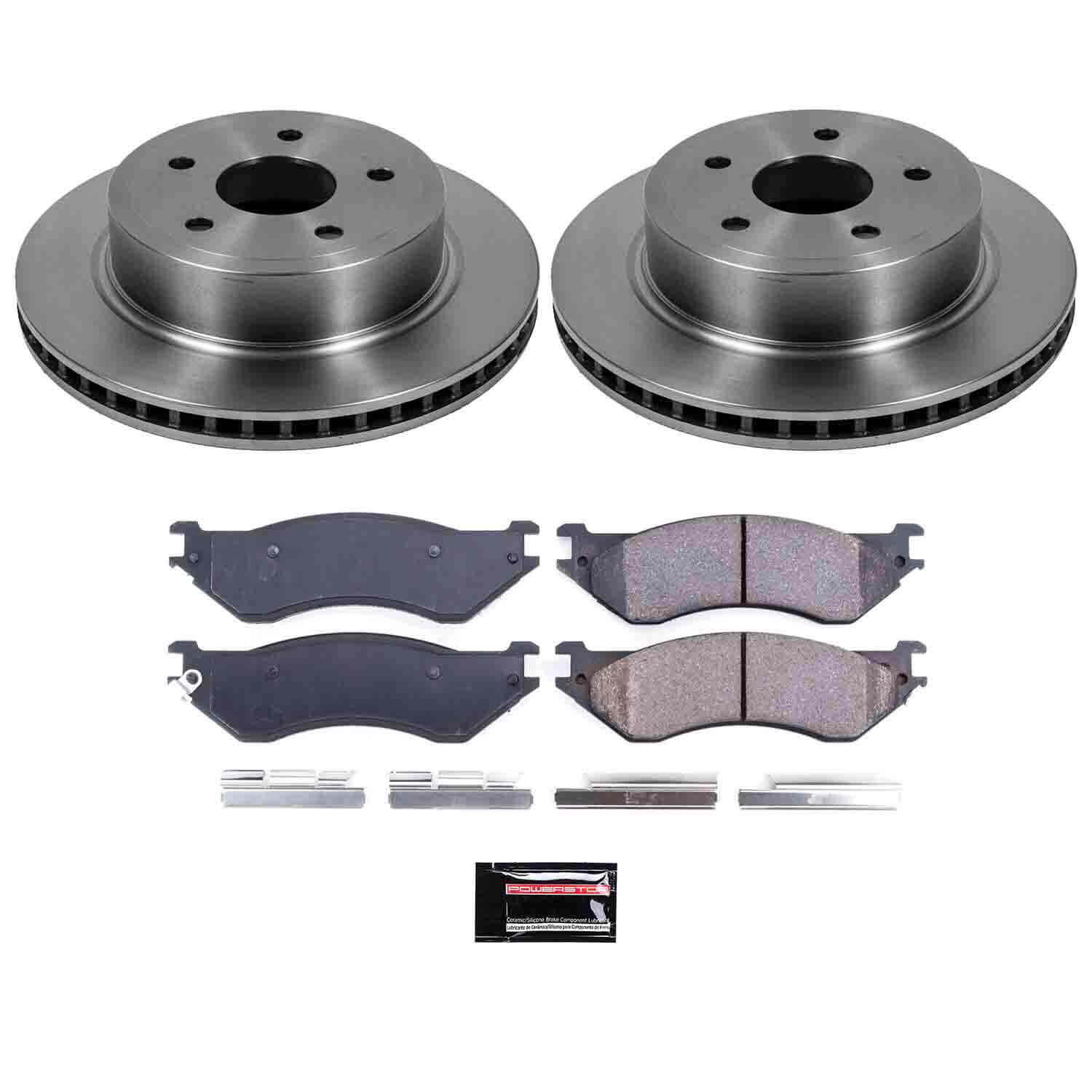 Power Stop KOE5144 Autospecialty - 1-Click Daily Driver Brake Kits (Rear) for 2004-2006 Dodge Ram 1500 product image