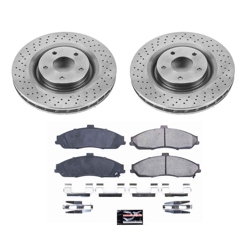 Power Stop KOE5158 Autospecialty - 1-Click Daily Driver Brake Kits (Front) for 2005-2013 Cadillac Xlr product image
