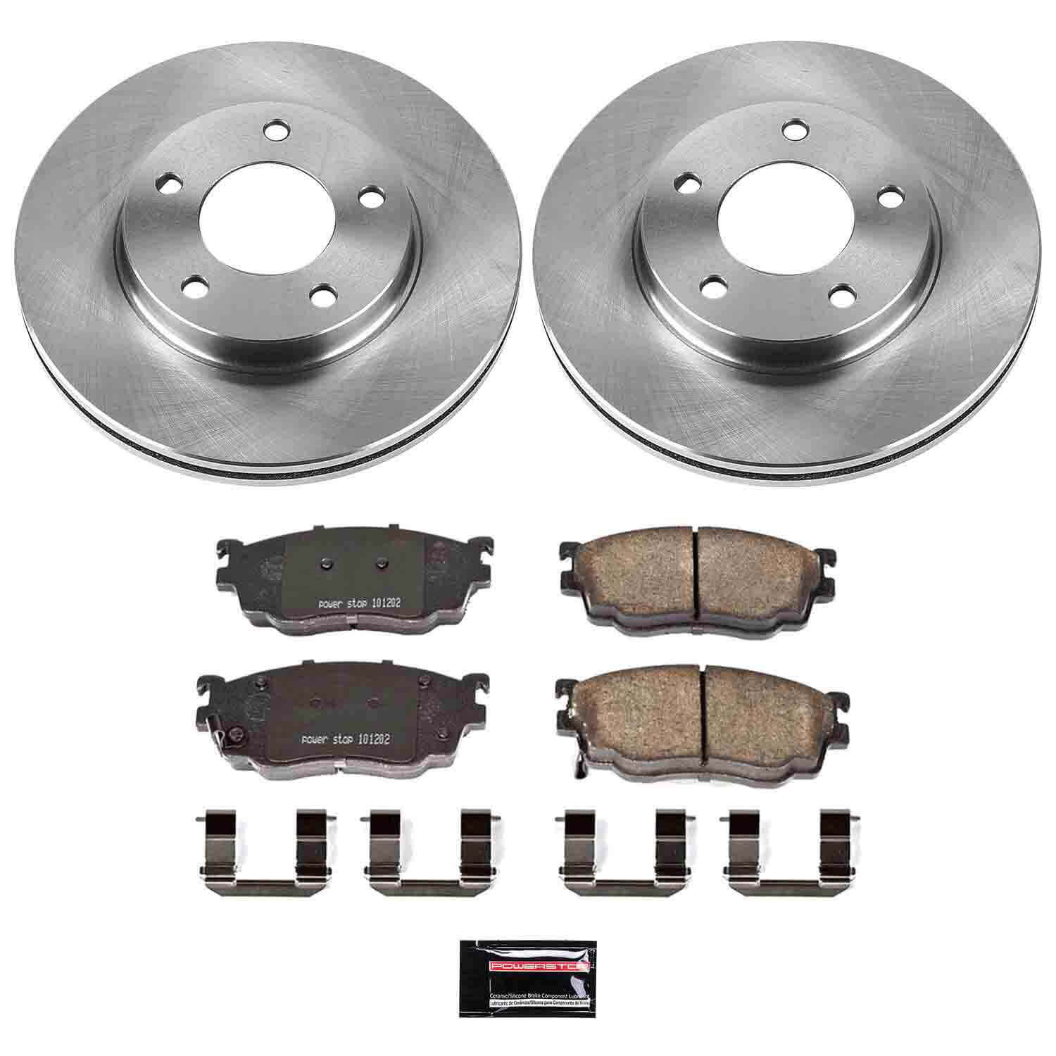 Power Stop KOE5169 Autospecialty - 1-Click Daily Driver Brake Kits (Front) for 1998-2003 Mazda 626 product image