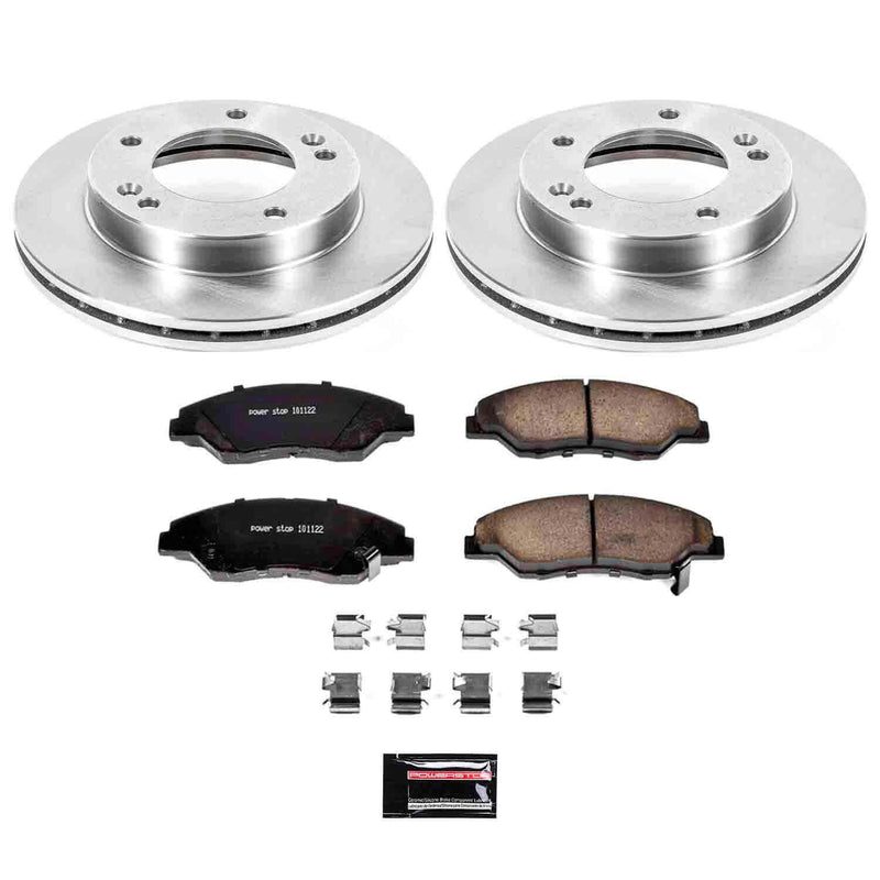Power Stop KOE5179 Autospecialty - 1-Click Daily Driver Brake Kits (Front) for 1998-2002 Kia Sportage product image