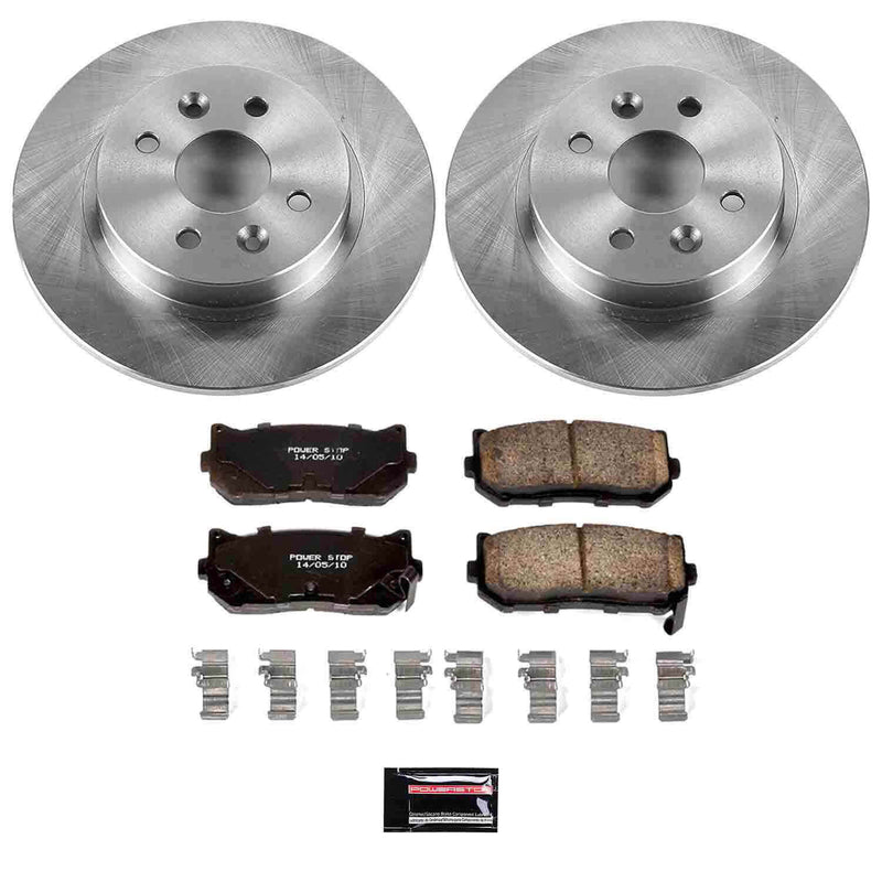 Power Stop KOE5181 Autospecialty - 1-Click Daily Driver Brake Kits (Rear) for 1998-2003 Kia Sephia product image