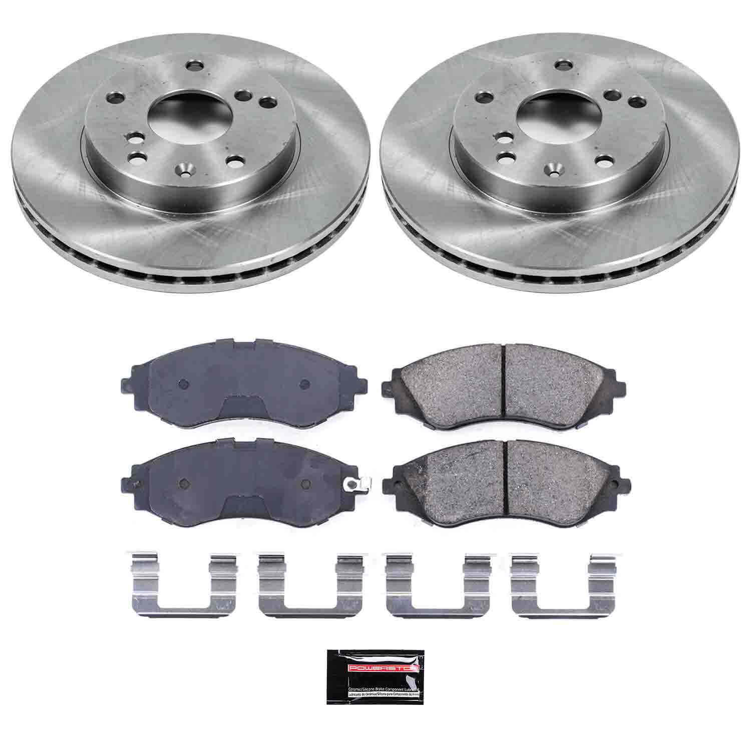 Power Stop KOE5199 Autospecialty - 1-Click Daily Driver Brake Kits (Front) for 1999-2002 Daewoo Leganza product image