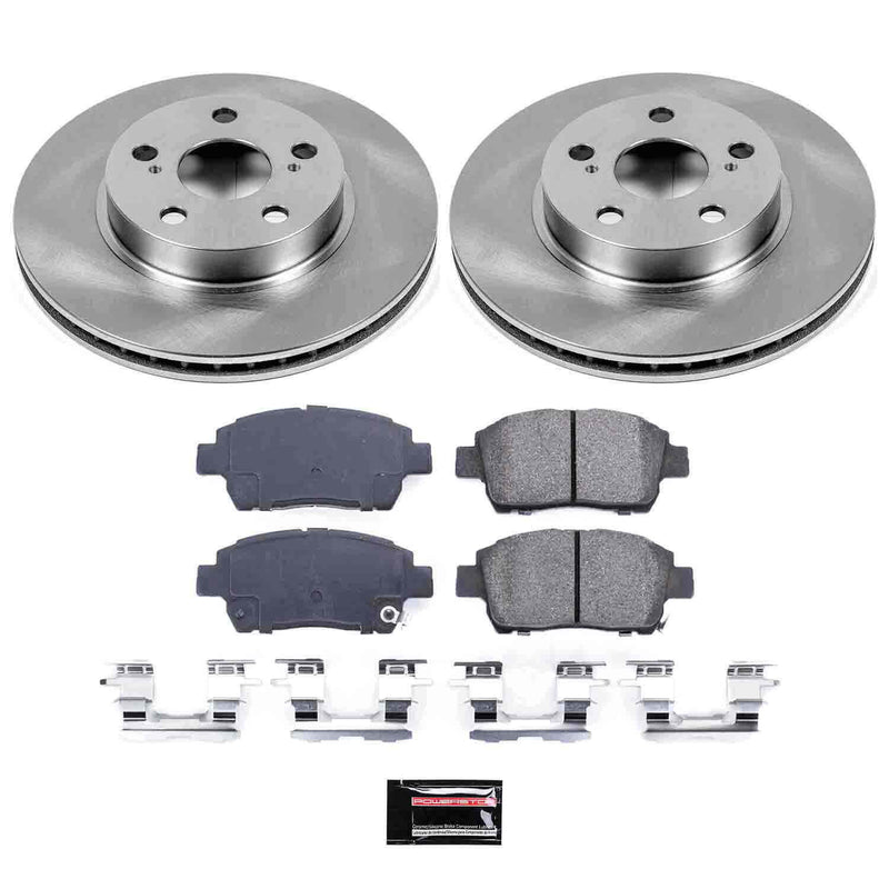 Power Stop KOE5219 Autospecialty - 1-Click Daily Driver Brake Kits (Front) for 2004-2009 Toyota Prius product image