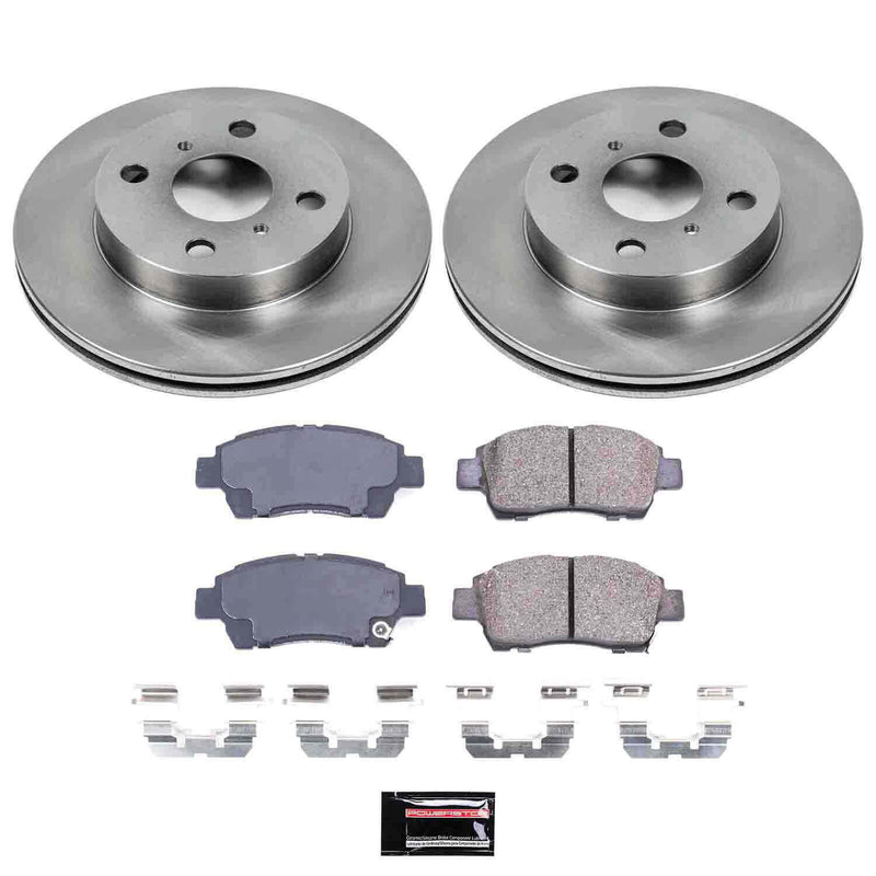 Power Stop KOE5223 Autospecialty - 1-Click Daily Driver Brake Kits (Front) for 2000 Toyota Echo product image