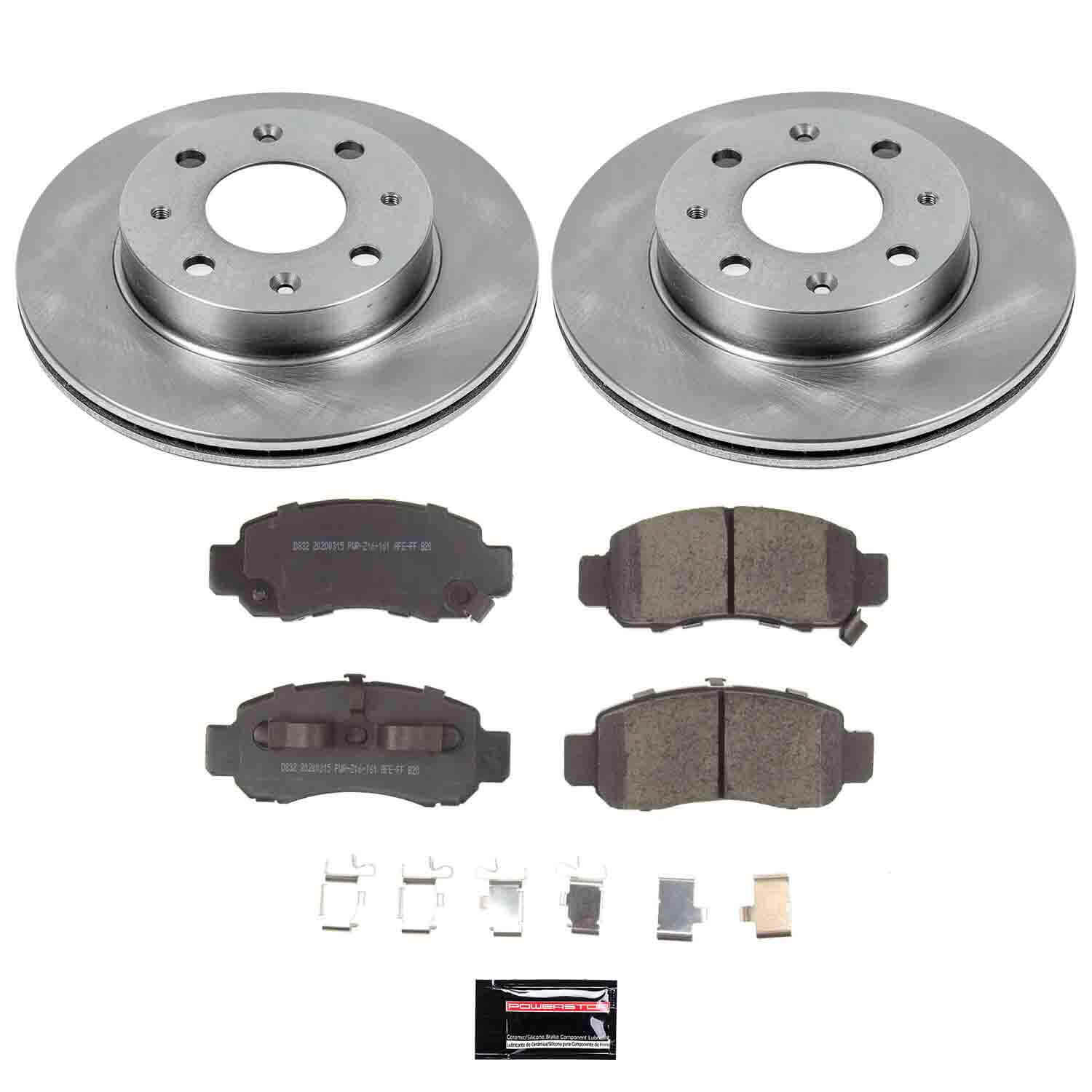 Power Stop KOE5224 Autospecialty - 1-Click Daily Driver Brake Kits (Front) for 2000-2006 Honda Insight product image