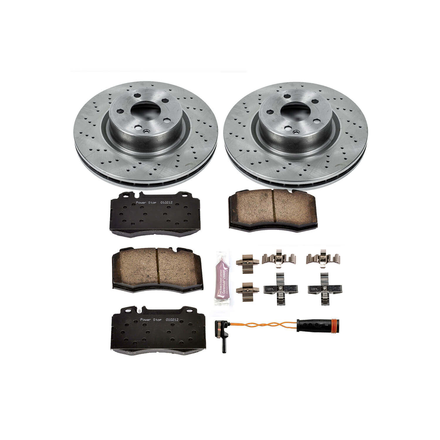 Power Stop KOE5235 Autospecialty - 1-Click Daily Driver Brake Kits (Front) for 1999-2003 Mercedes-Benz CL500 product image