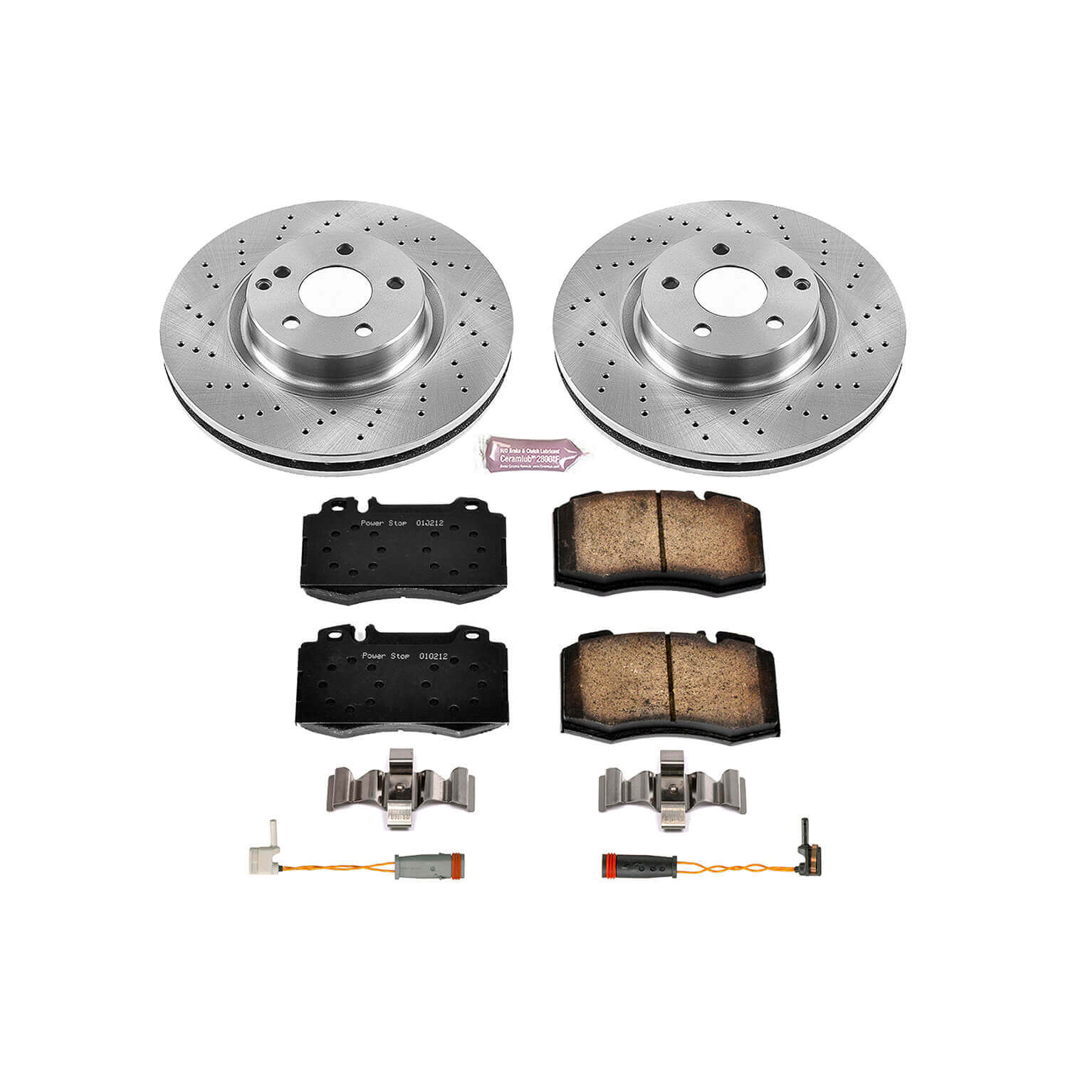Power Stop KOE5241 Autospecialty 1-Click Daily Driver Plain Rotor Front Brake Kit for 2007-2009 Mercedes-Benz E-350 product image