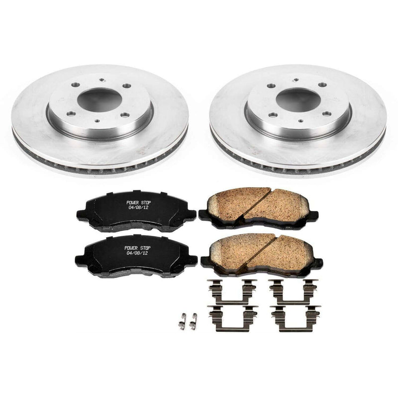 Power Stop KOE5256 Autospecialty - 1-Click Daily Driver Brake Kits (Front) for 2004 Mitsubishi Lancer product image