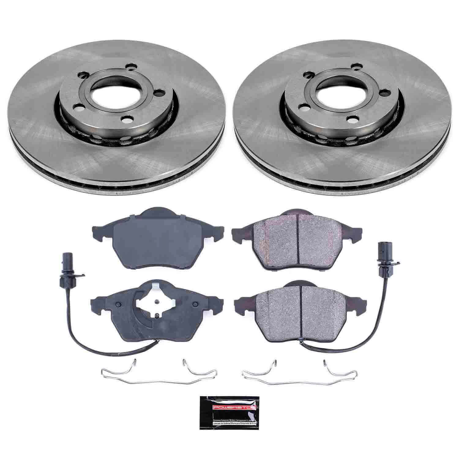 Power Stop KOE528 Autospecialty - 1-Click Daily Driver Brake Kits (Front) for 1998-2006 Audi A4 product image