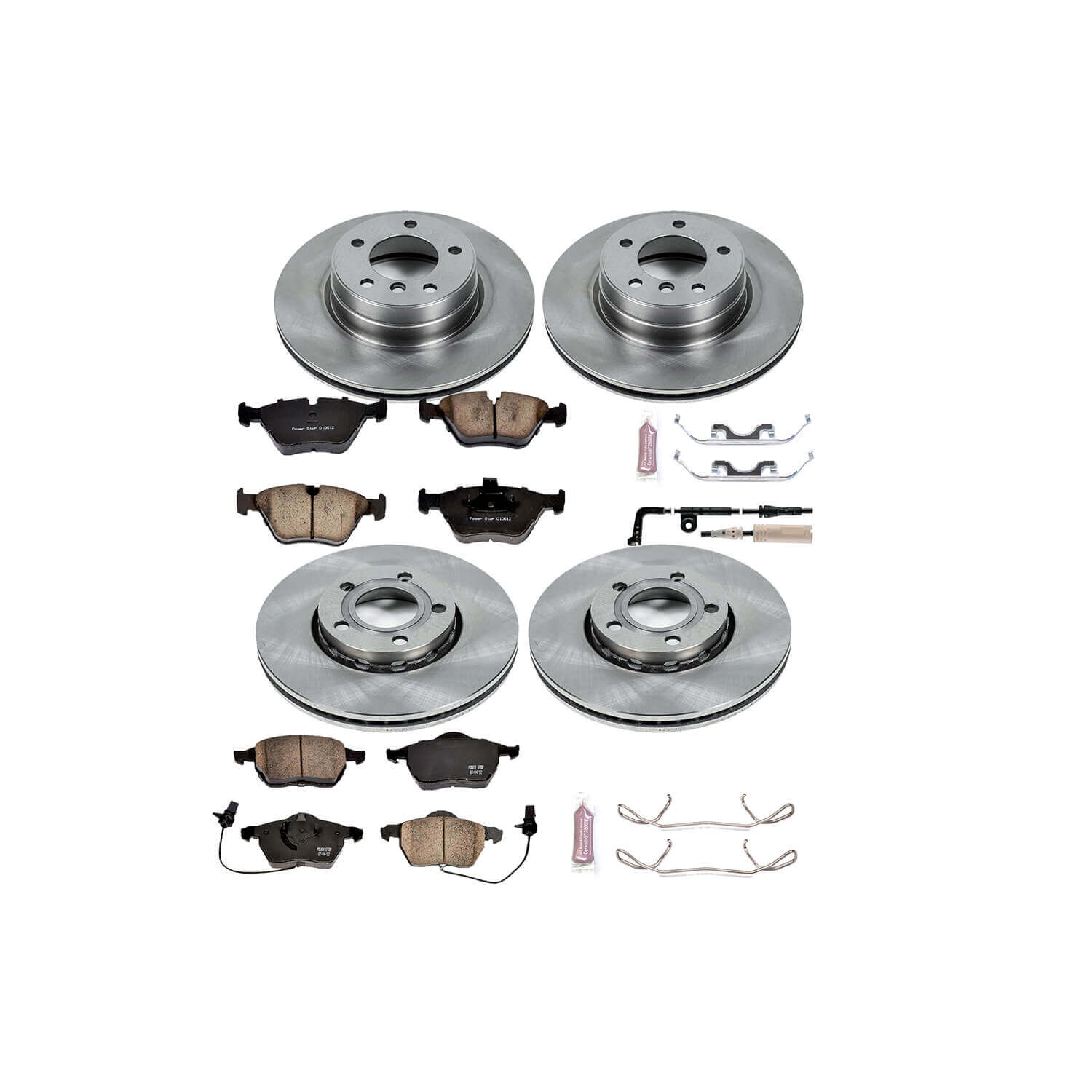 Power Stop KOE529 Autospecialty - 1-Click Daily Driver Brake Kits (Front And Rear) for 1998-2005 Audi A6 product image