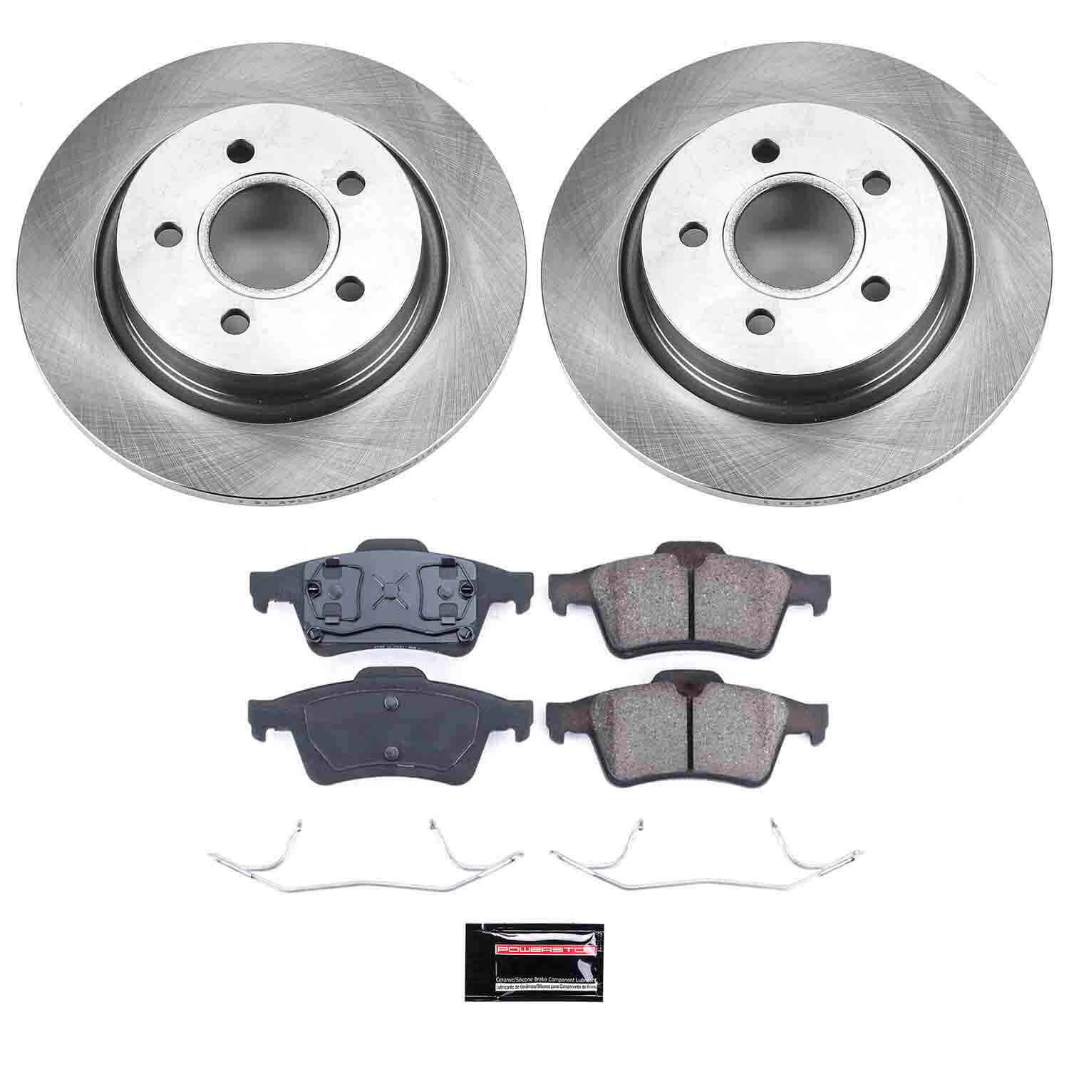 Power Stop KOE5309 Autospecialty - 1-Click Daily Driver Brake Kits (Rear) for 2004-2005 Volvo S40 product image