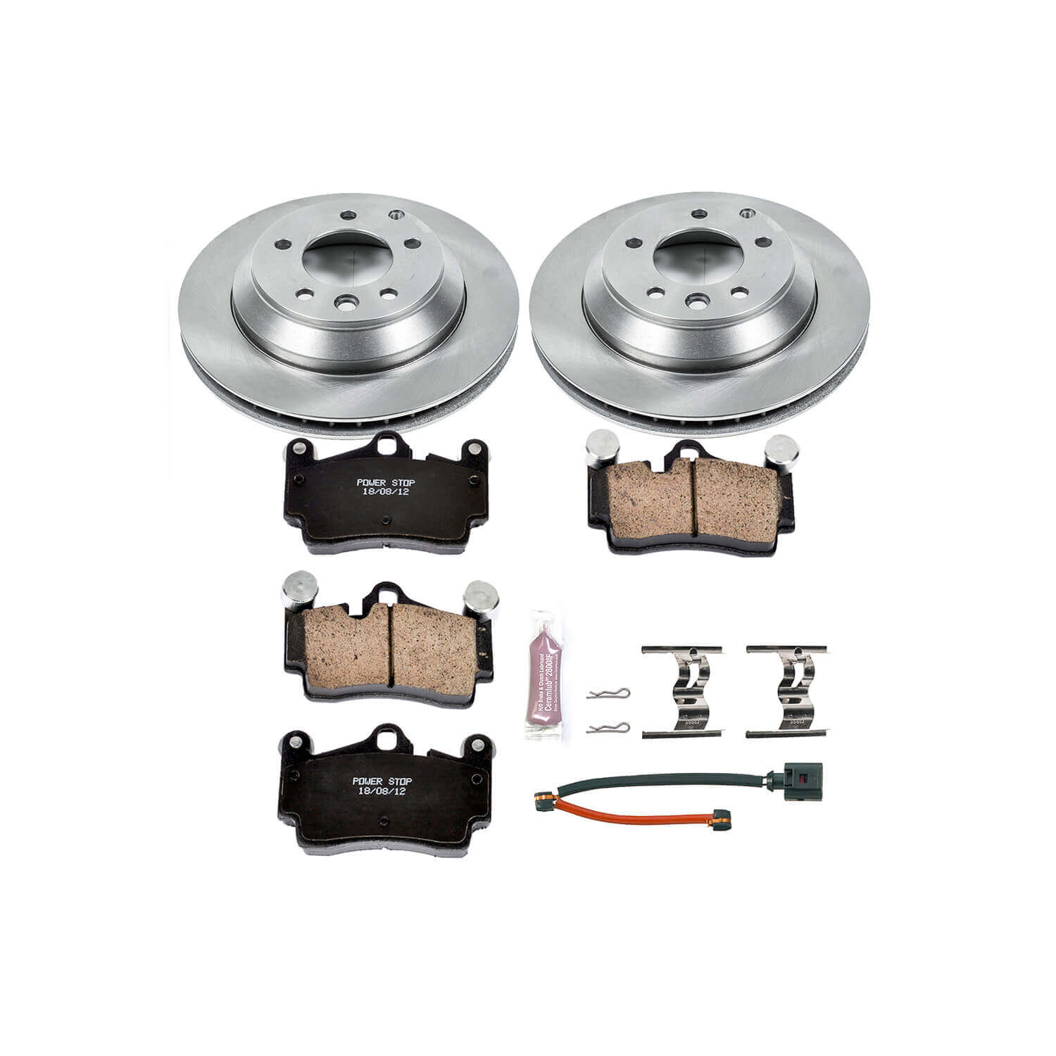 Power Stop KOE5312 Autospecialty - 1-Click Daily Driver Brake Kits (Rear) for 2003-2015 Audi Q7 product image