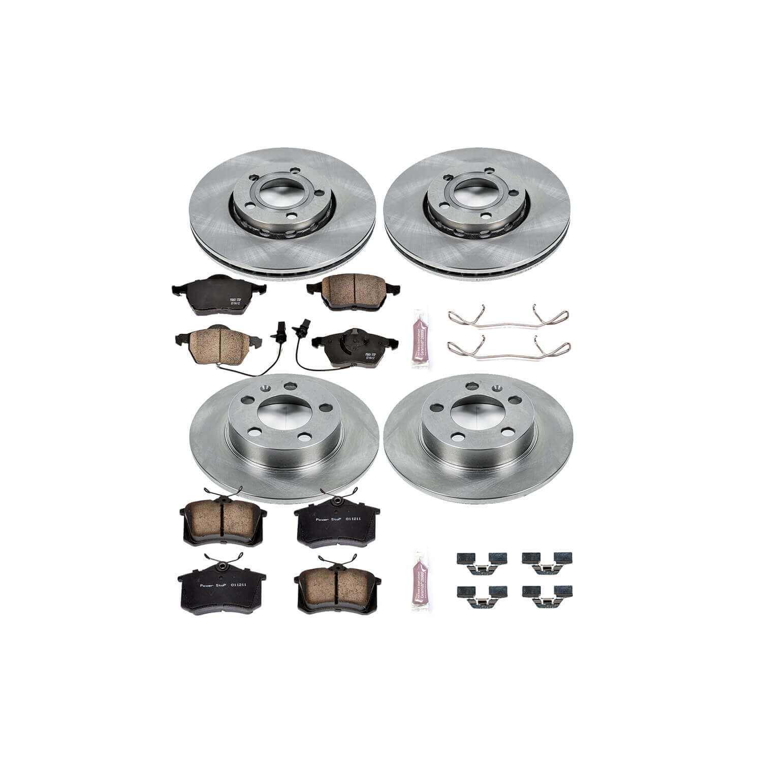 Power Stop KOE532 Autospecialty - 1-Click Daily Driver Brake Kits (Front And Rear) for 1998-2001 Audi A6 Quattro product image