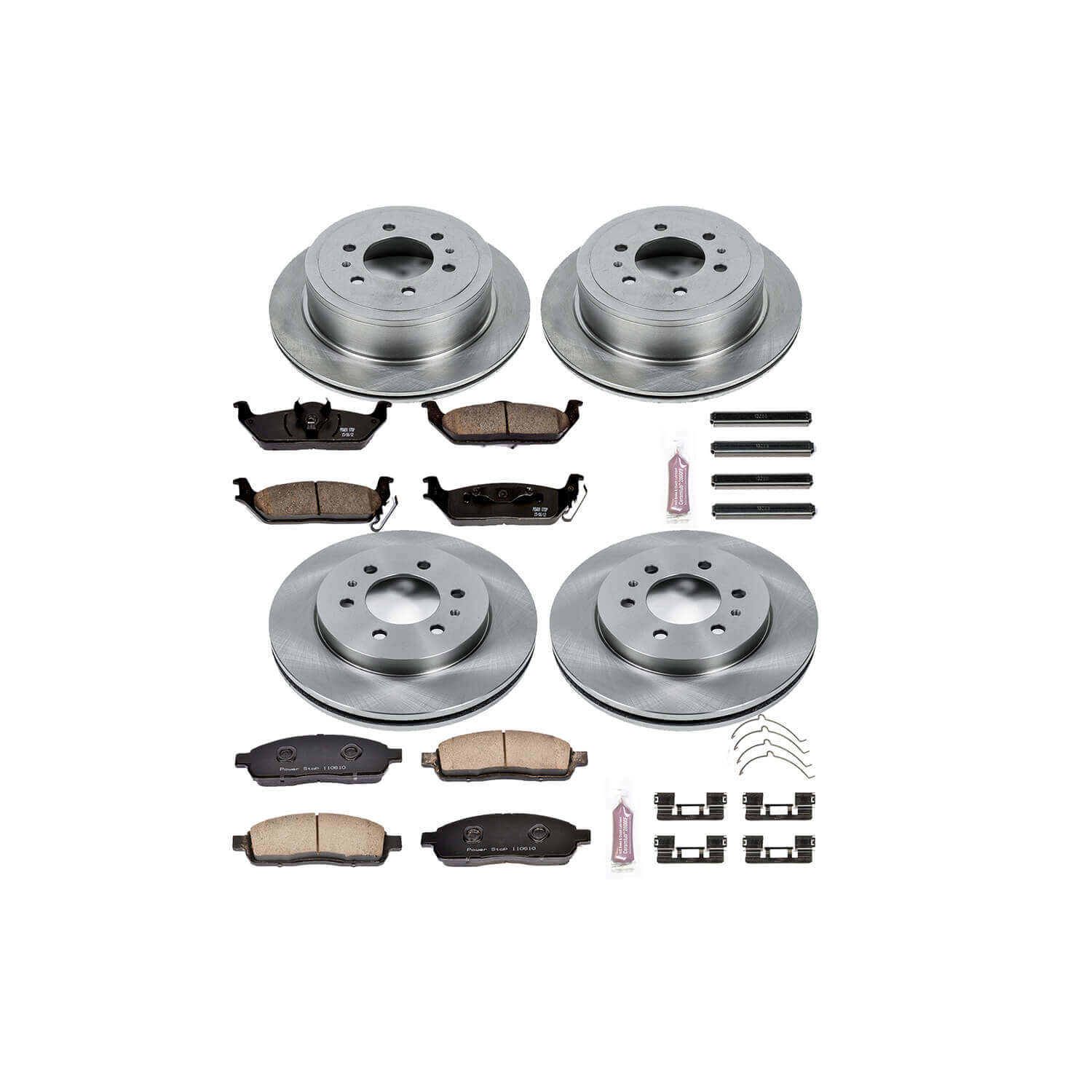 Power Stop KOE5335 Autospecialty - 1-Click Daily Driver Brake Kits (Front And Rear) for 2009 Ford F-150 product image