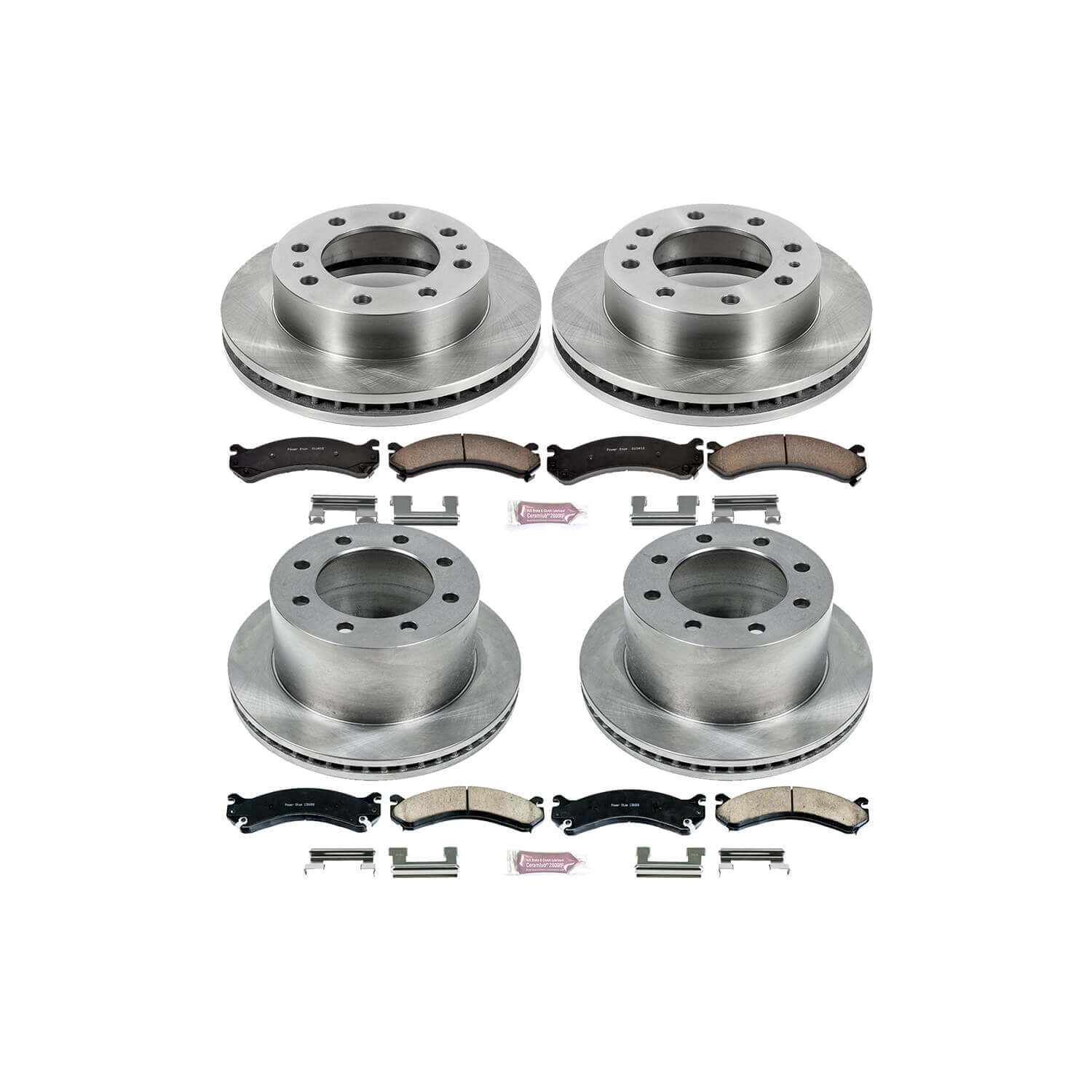 Power Stop KOE5338 Autospecialty - 1-Click Daily Driver Brake Kits (Front And Rear) for 2001-2010 Chevrolet Silverado 3500 product image