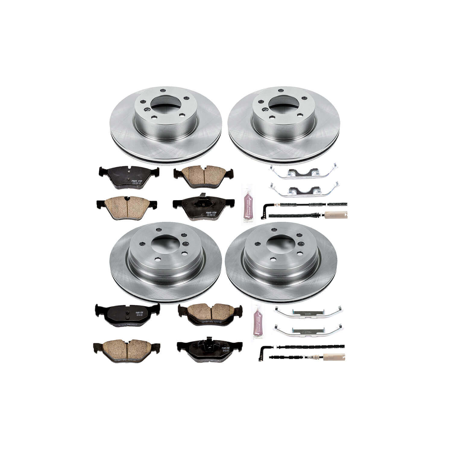Power Stop KOE5357 Autospecialty - 1-Click Daily Driver Brake Kits (Front And Rear) for 2006 BMW 325XI product image