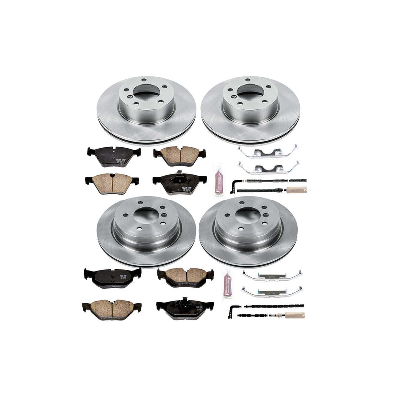 Power Stop KOE5357 Autospecialty - 1-Click Daily Driver Brake Kits (Front And Rear) for 2006 BMW 325XI product image
