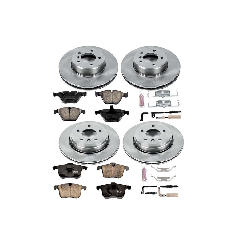 Power Stop KOE5360 Autospecialty - 1-Click Daily Driver Brake Kits (Front And Rear) for 2004-2009 BMW 525I product image