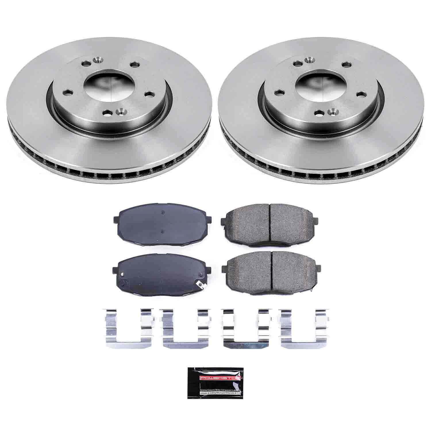 Power Stop KOE5366 Autospecialty - 1-Click Daily Driver Brake Kits (Front) for 2009-2012 Hyundai Elantra product image