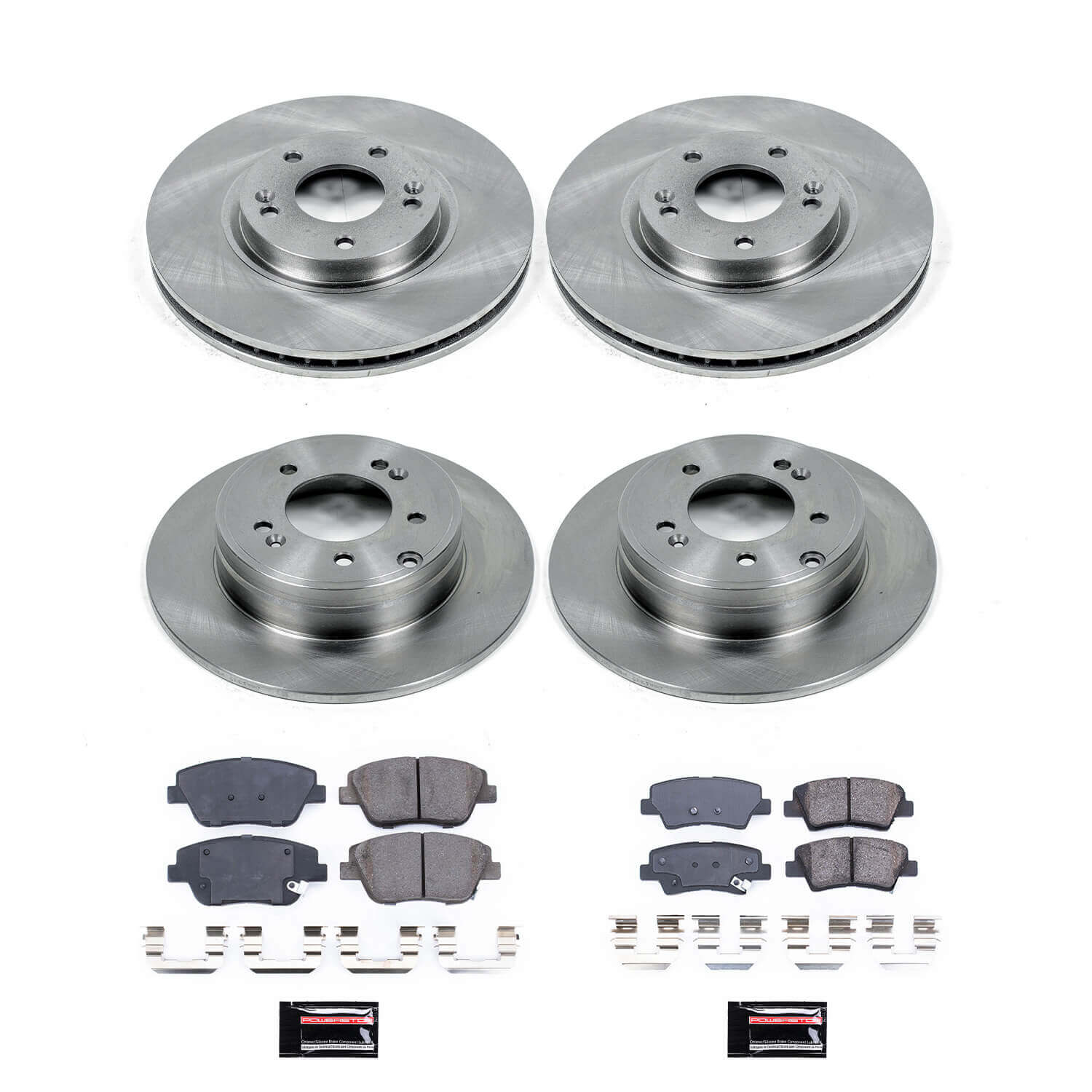 Power Stop KOE5376 Autospecialty - 1-Click Daily Driver Brake Kits (Front And Rear) for 2011-2016 Hyundai Sonata product image