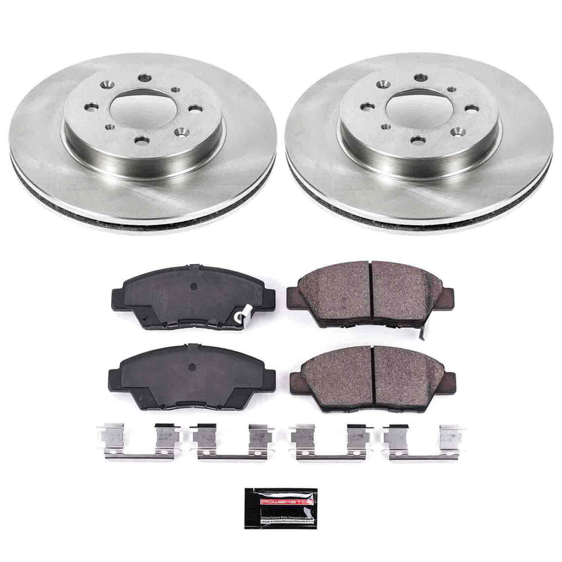 Power Stop KOE5382 Autospecialty - 1-Click Daily Driver Brake Kits (Front) for 2009-2014 Honda Fit product image