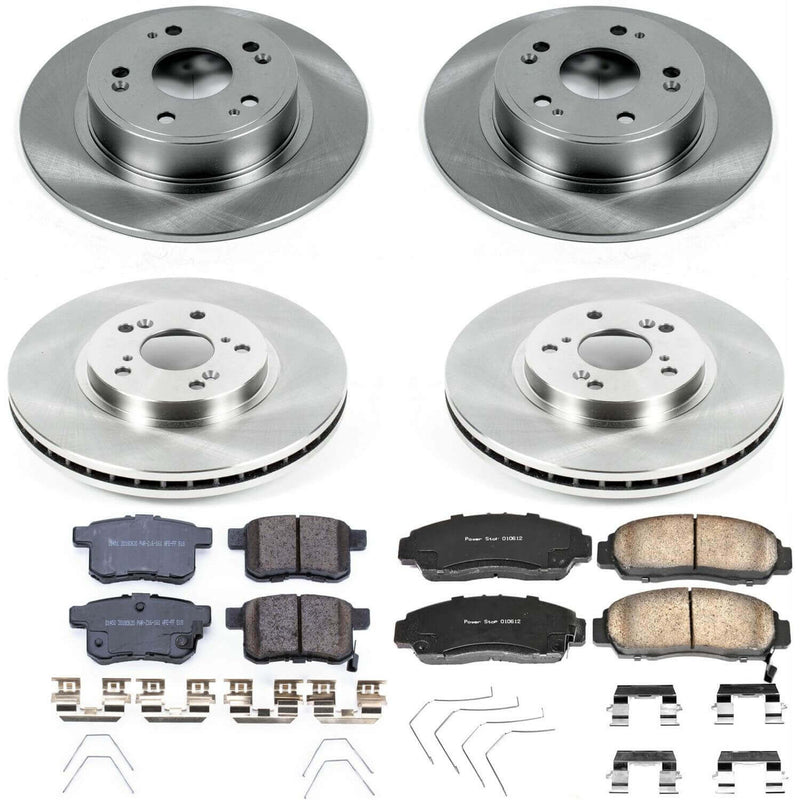 Power Stop KOE5391 Autospecialty - 1-Click Daily Driver Brake Kits (Front And Rear) for 2011-2014 Acura Tsx product image
