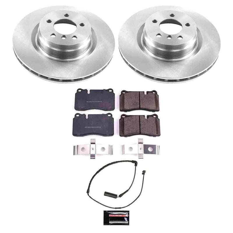 Power Stop KOE5424 Autospecialty 1-Click Daily Driver Plain Rotor Front Brake Kit for 2006-2009 Land Rover Range Rover product image