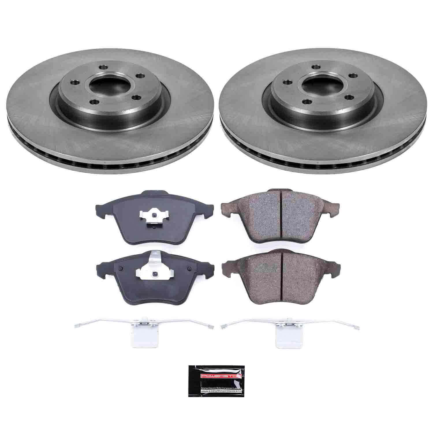 Power Stop KOE5430 Autospecialty - 1-Click Daily Driver Brake Kits (Front) for 2004-2013 Volvo C70 product image