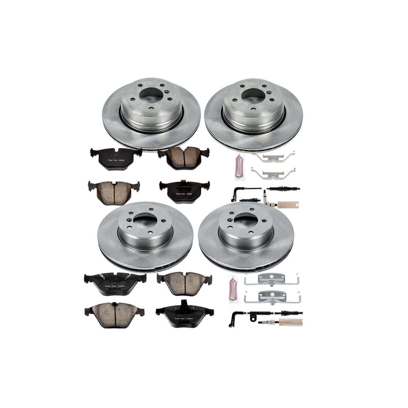 Power Stop KOE5439 Autospecialty - 1-Click Daily Driver Brake Kits (Front And Rear) for 2006-2010 BMW 525XI product image
